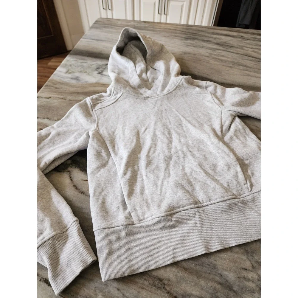 Ivivva by Lululemon Heathered‎ Grey Pullover Hoodie Thumbholes Girls Size 14